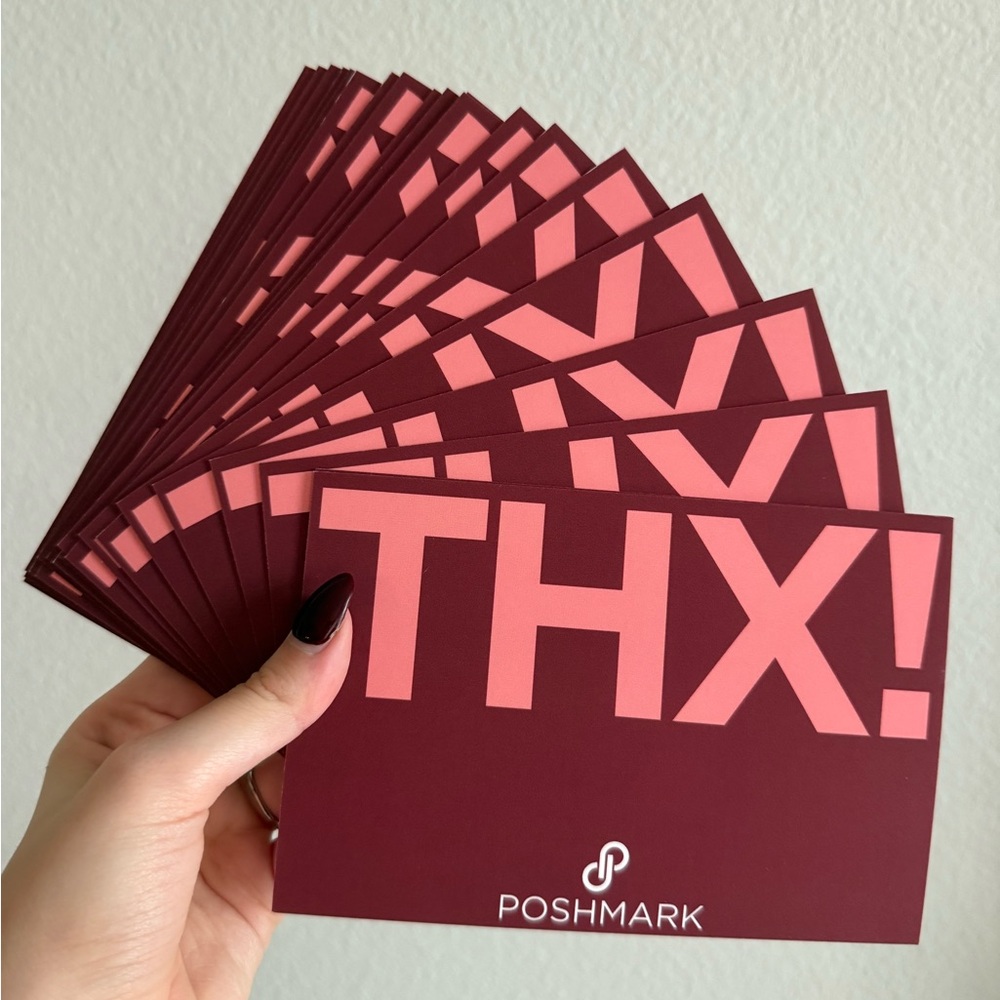 Original Poshmark Merch thank you cards